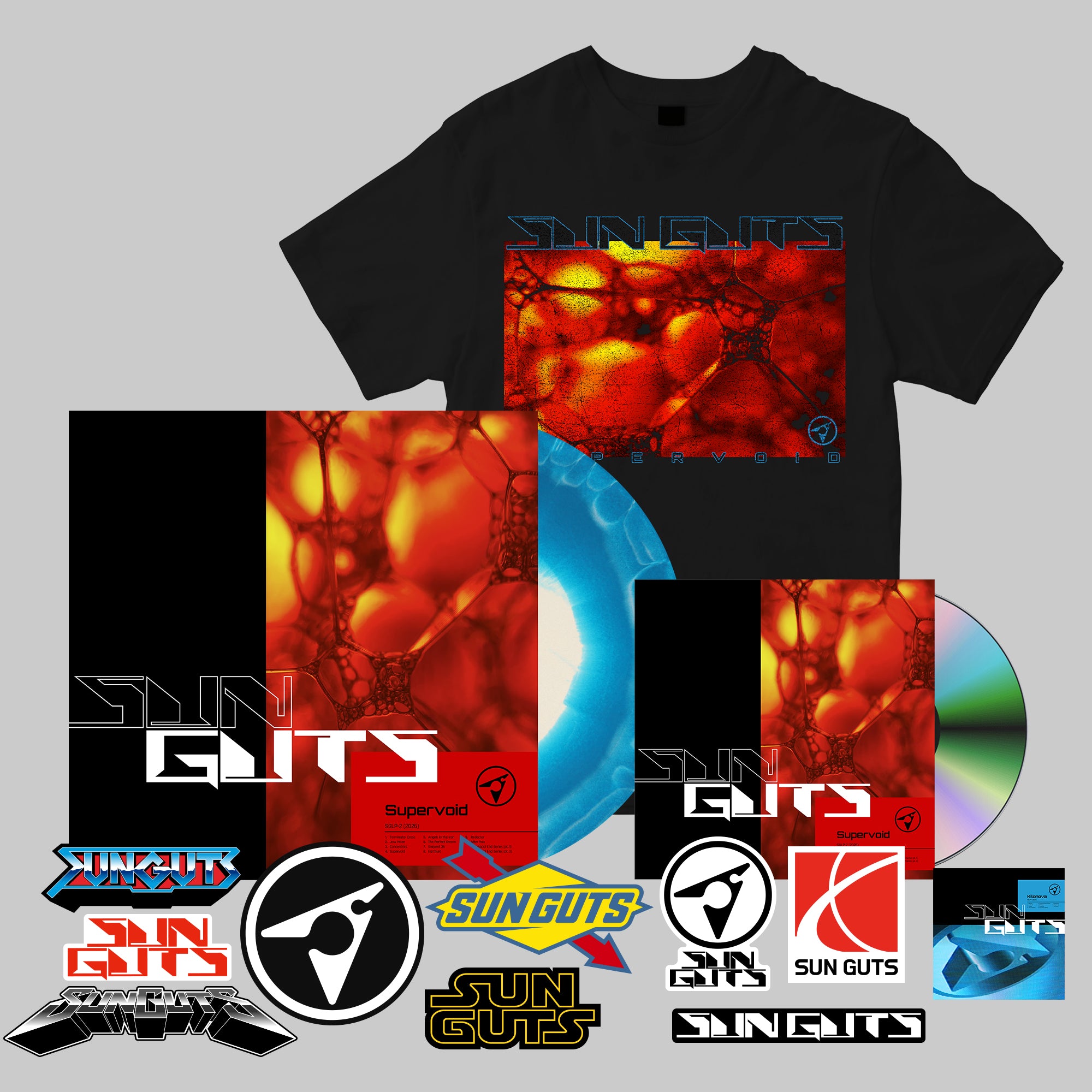 Supervoid Bundle Pre-order (Vinyl, CD, Tshirt and Sticker Pack)
